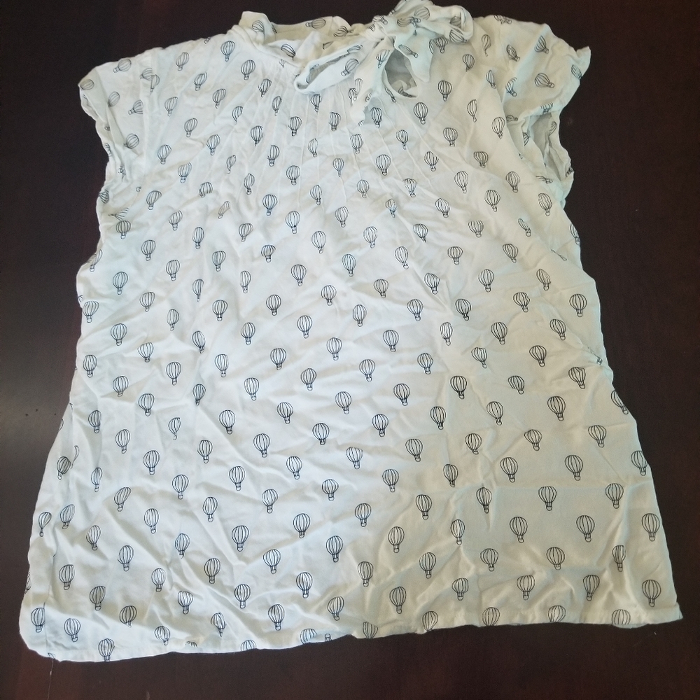 Circus hot air balloon blouse
